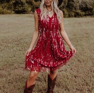 Southern Fried Chics Boutique Sequin Dress